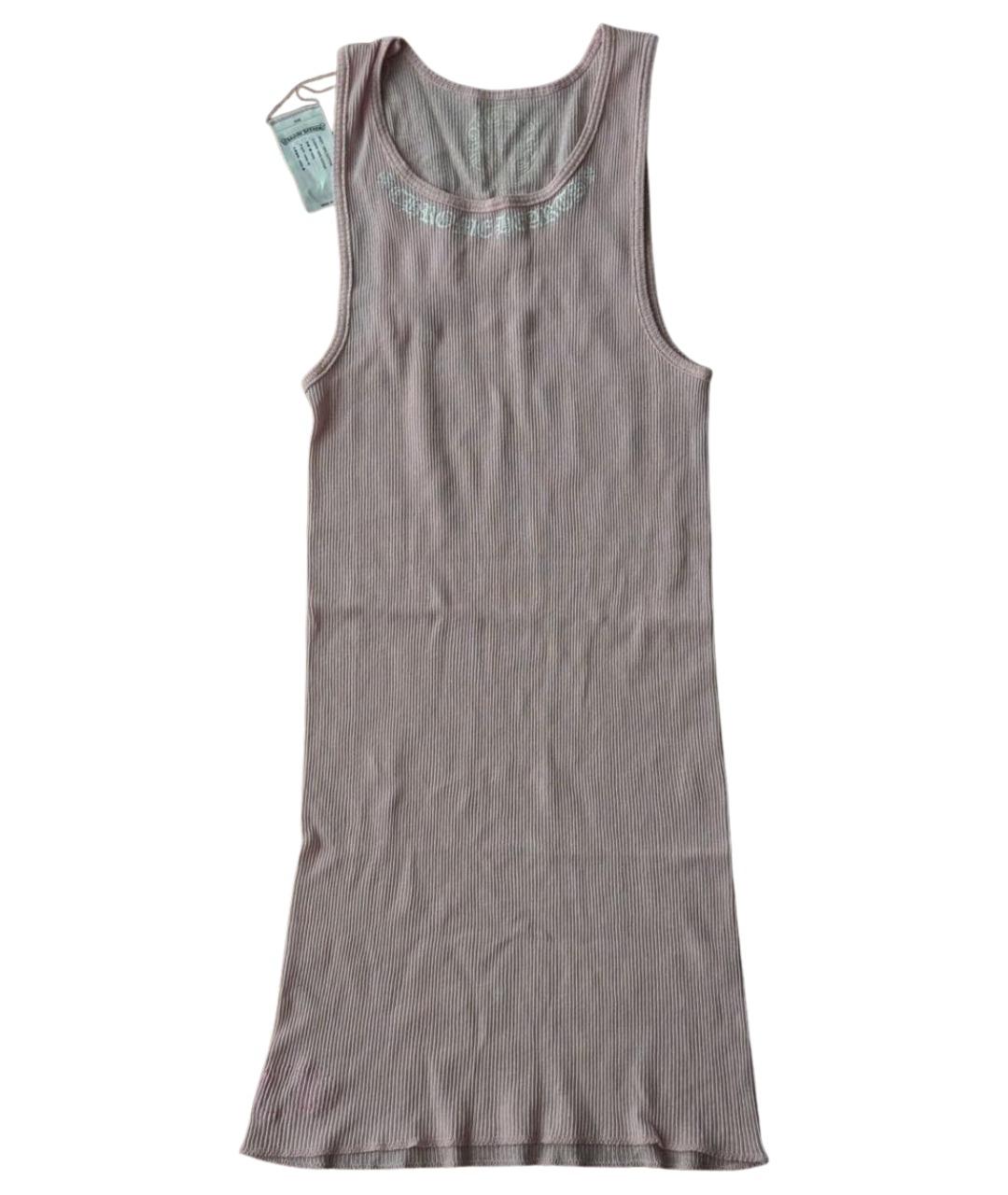 CHROME HEARTS Розовая хлопковая майка, фото 1