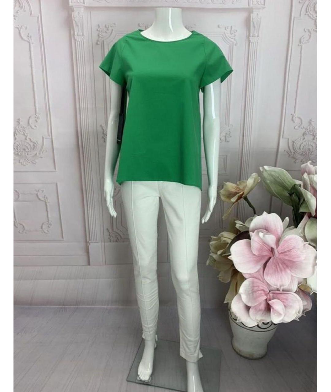 PINKO Зеленая хлопковая футболка, фото 6