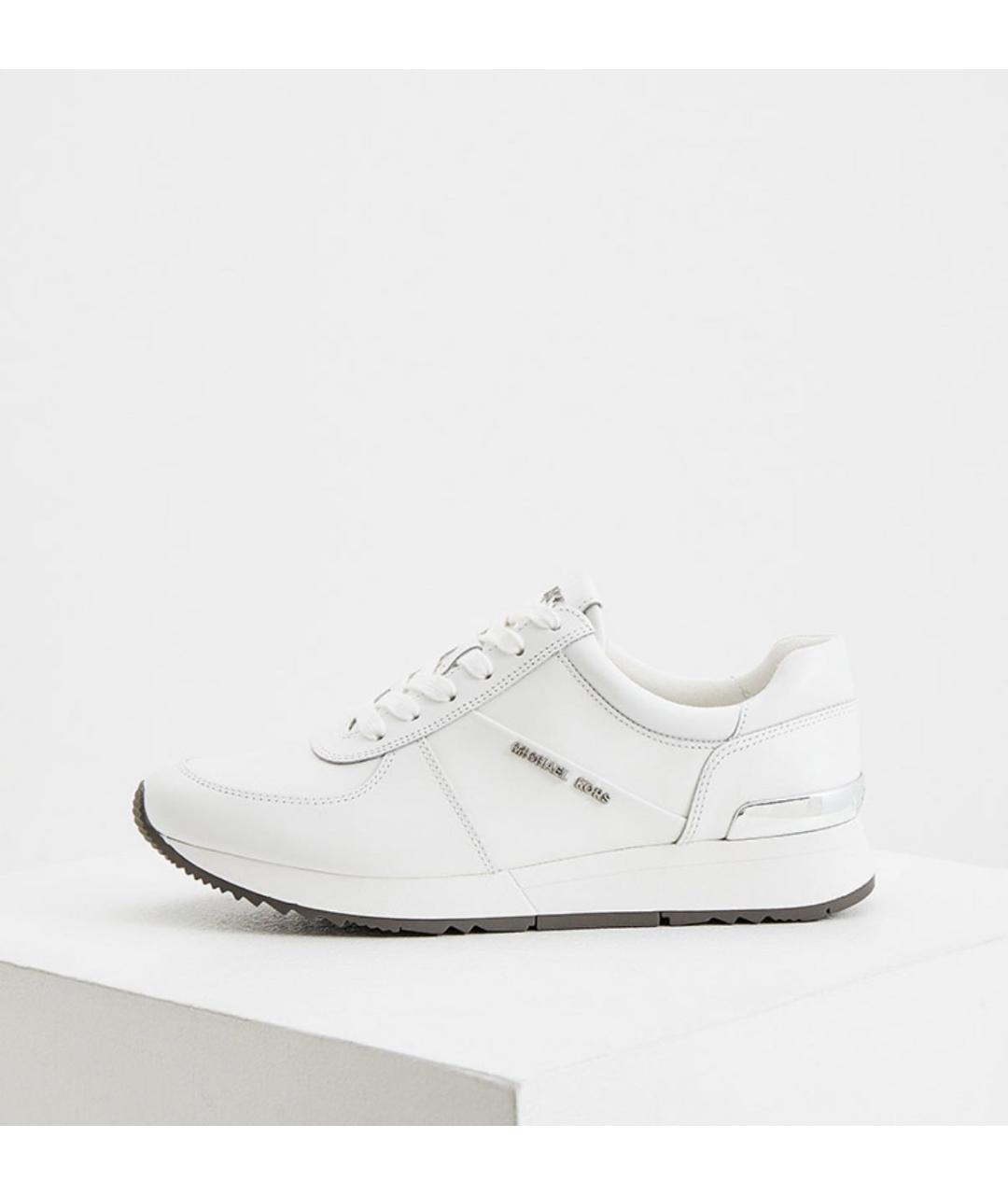 MICHAEL MICHAEL KORS Белые кожаные кроссовки, фото 6