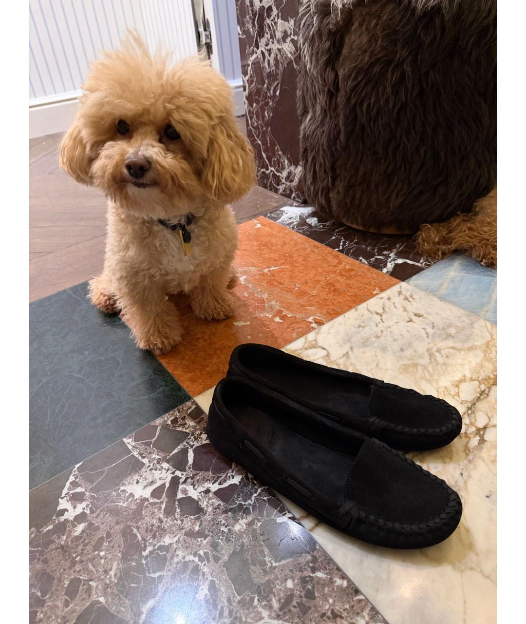 THE ROW Черные замшевые мокасины, фото 3