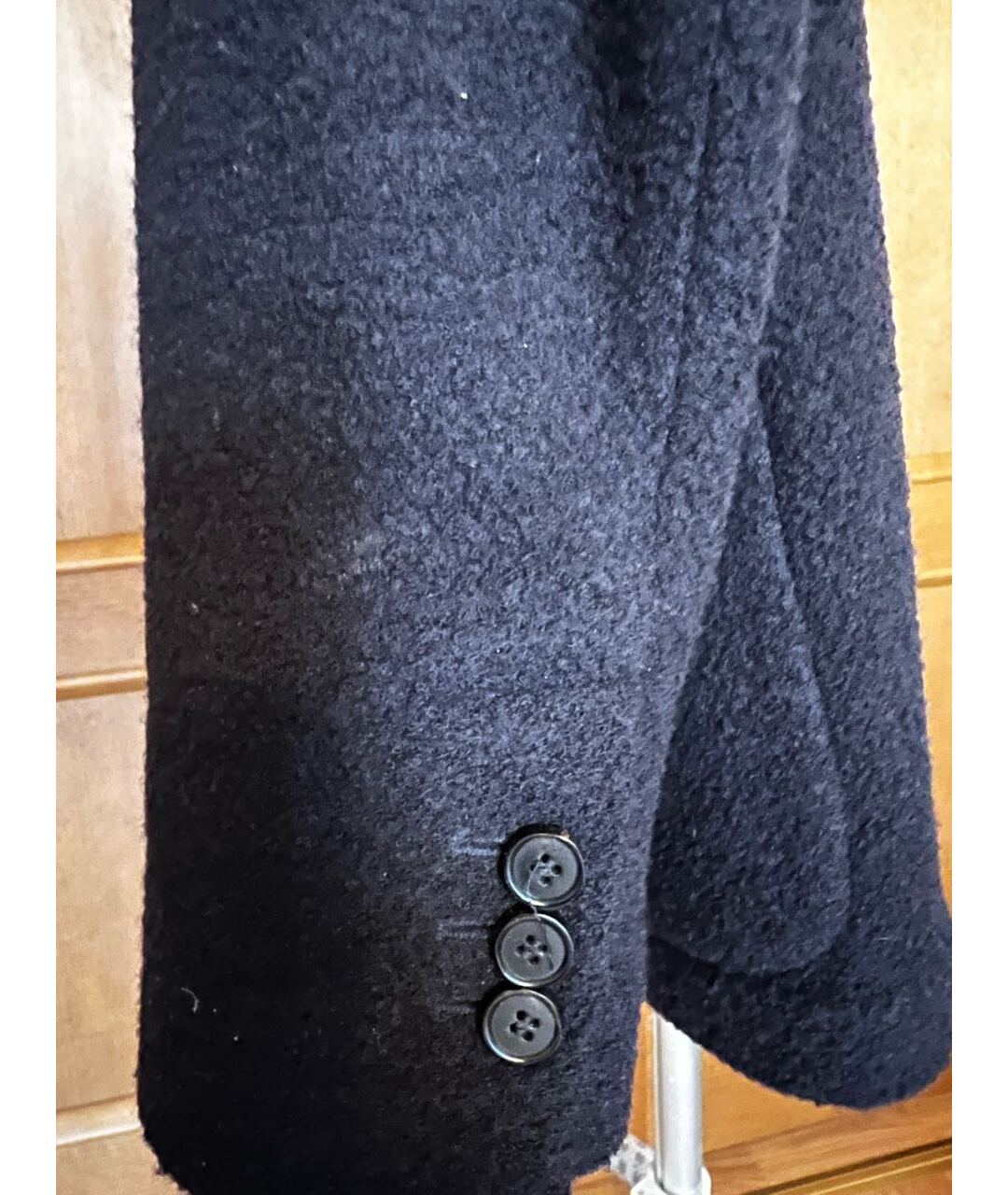 PAOLO PECORA Темно-синий шерстяной пиджак, фото 3