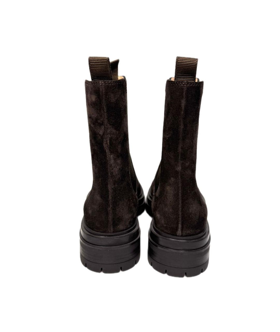 GIANVITO ROSSI Коричневые замшевые ботинки, фото 4
