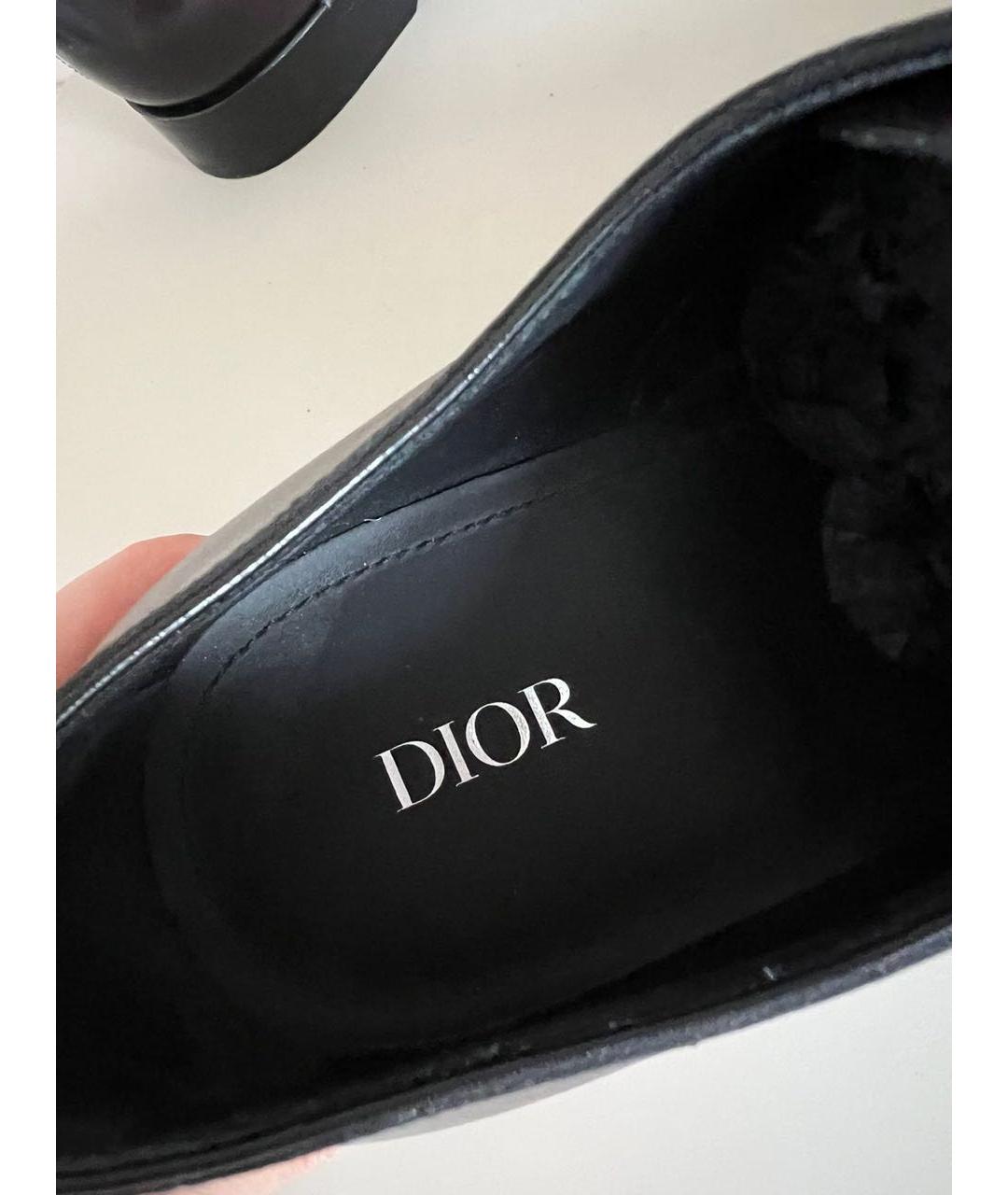 CHRISTIAN DIOR Бордовые кожаные туфли, фото 5