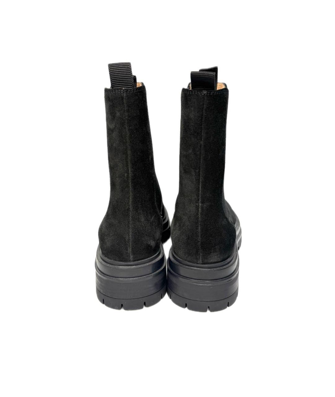 GIANVITO ROSSI Черные замшевые ботинки, фото 4