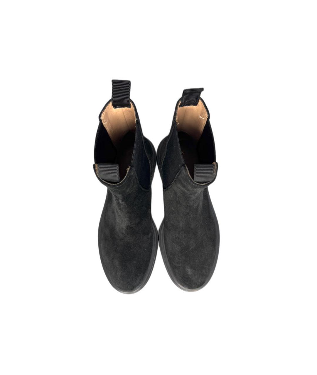 GIANVITO ROSSI Черные замшевые ботинки, фото 3