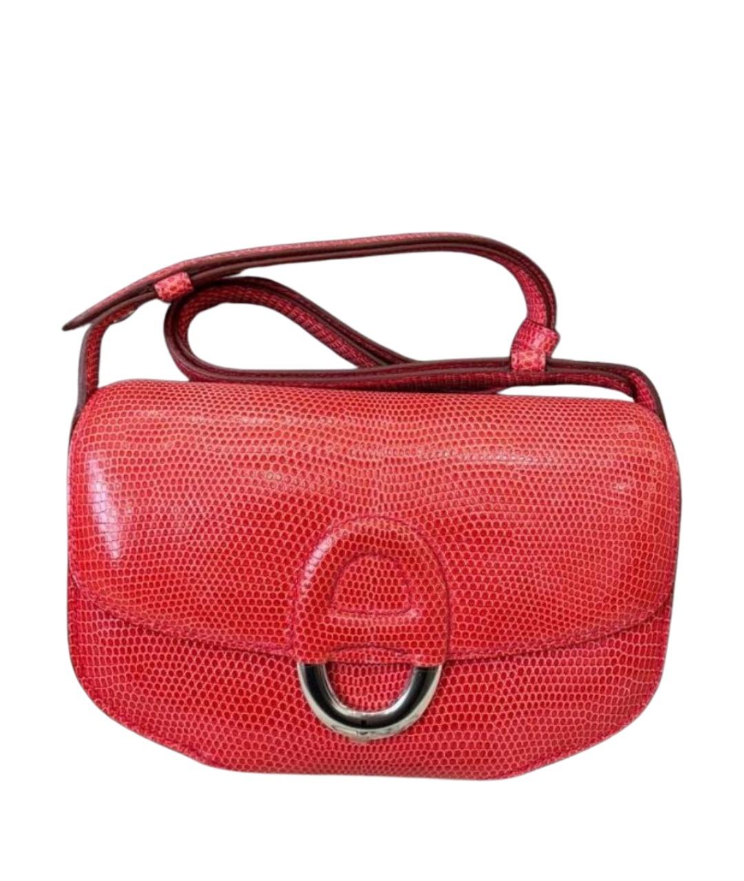 HERMES Красная кожаная сумка через плечо, фото 1