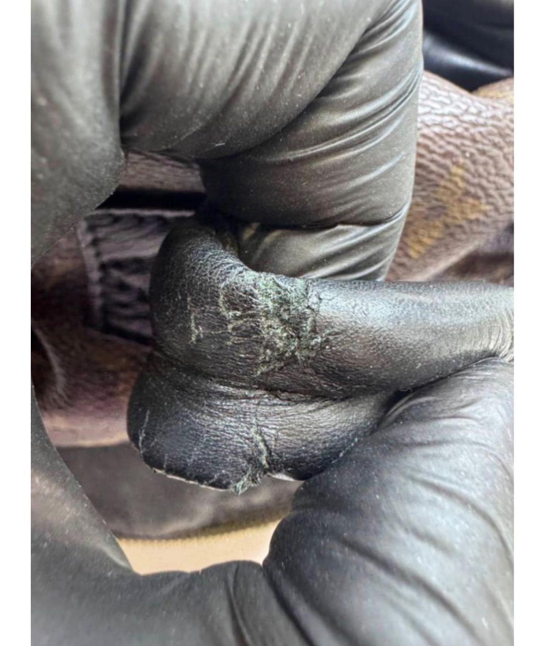 LOUIS VUITTON Коричневый кожаный рюкзак, фото 6