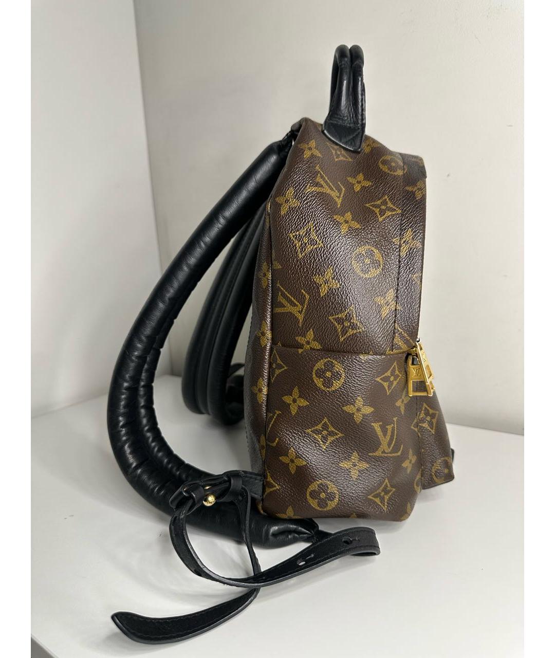 LOUIS VUITTON Коричневый кожаный рюкзак, фото 3