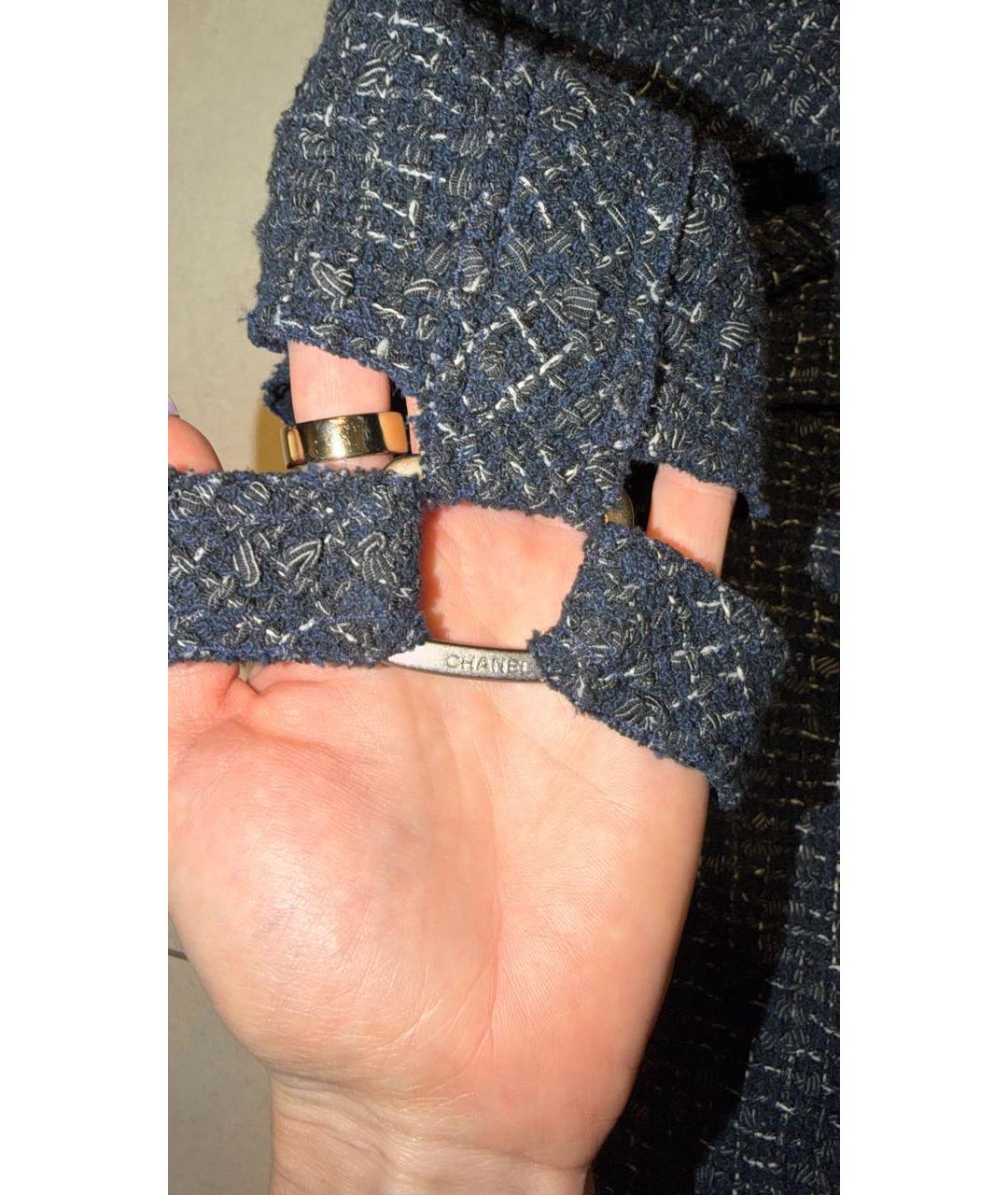 CHANEL Темно-синий хлопковый пиджак, фото 7