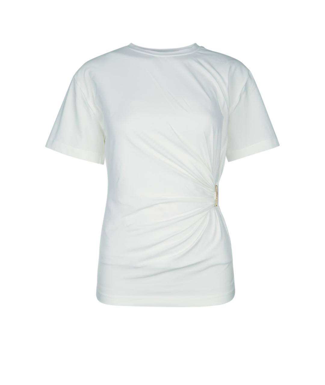 PINKO Белая хлопковая футболка, фото 1