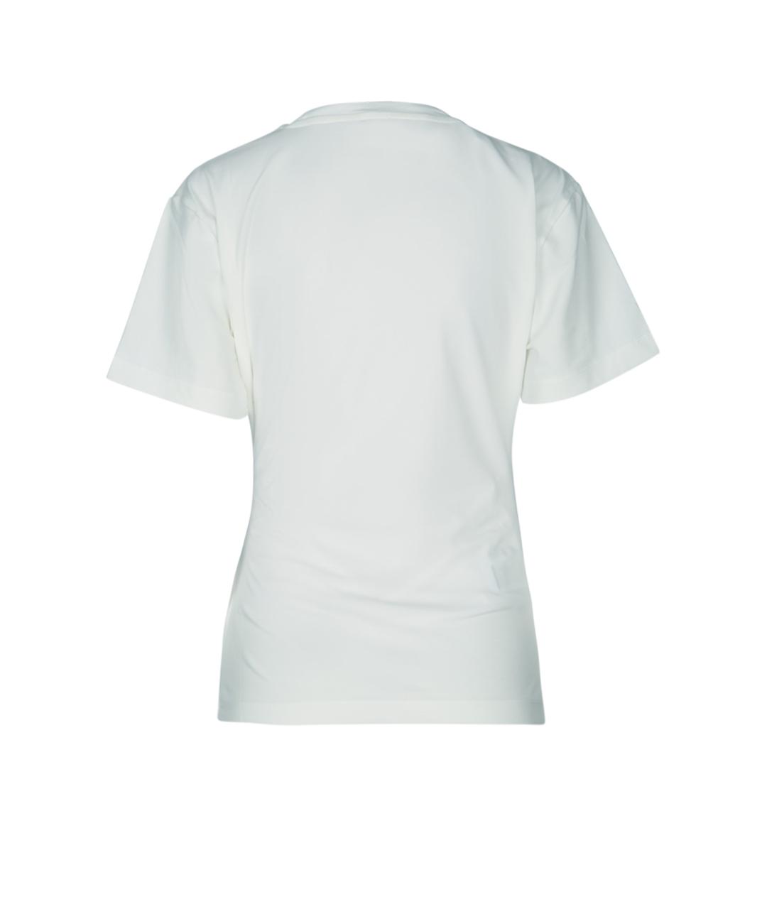 PINKO Белая хлопковая футболка, фото 2