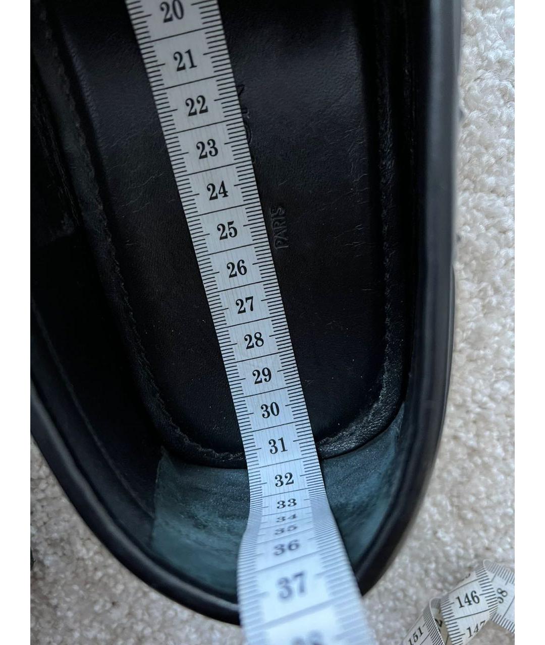 LOUIS VUITTON Черные кожаные мокасины, фото 5