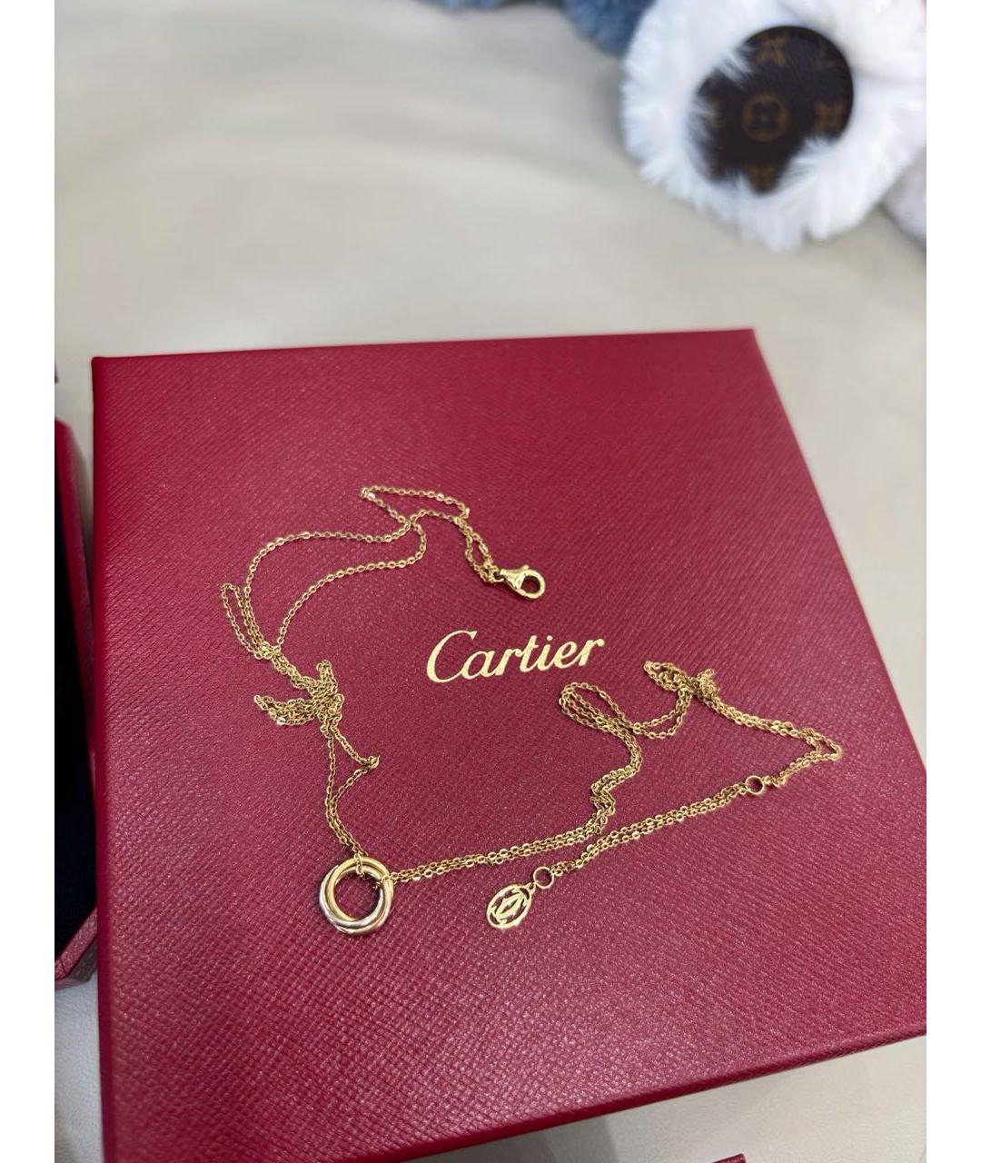 CARTIER Розовое колье из желтого золота, фото 4