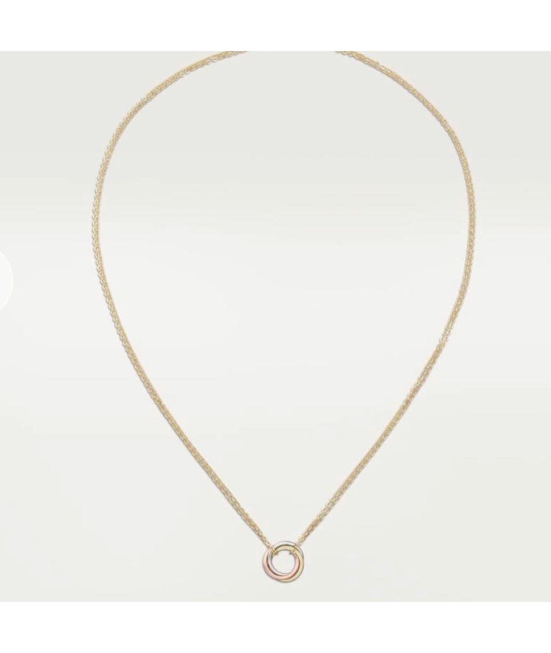 CARTIER Розовое колье из желтого золота, фото 7