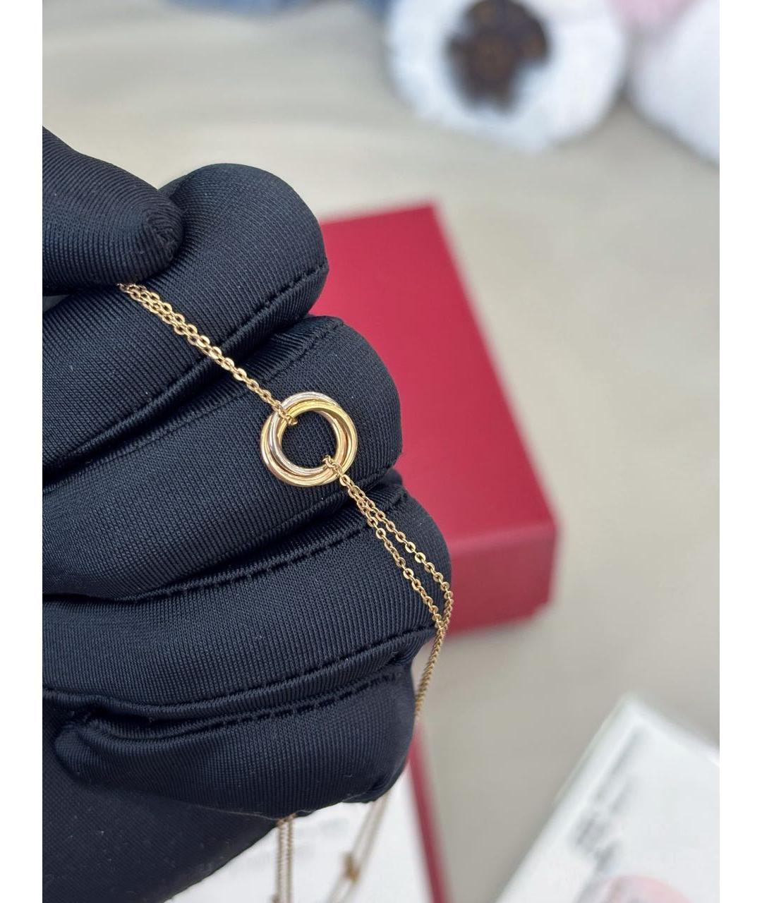 CARTIER Розовое колье из желтого золота, фото 5