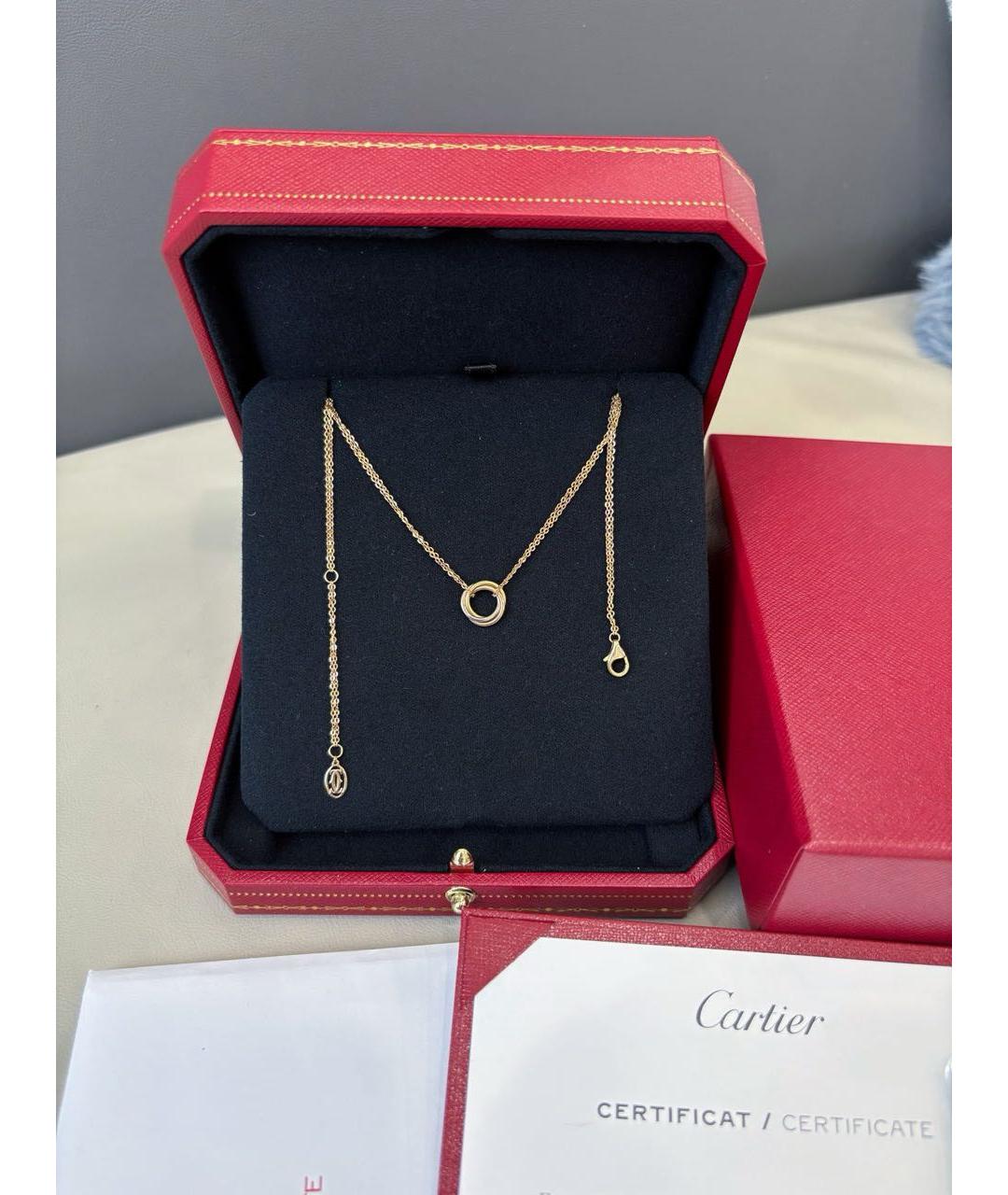CARTIER Розовое колье из желтого золота, фото 2