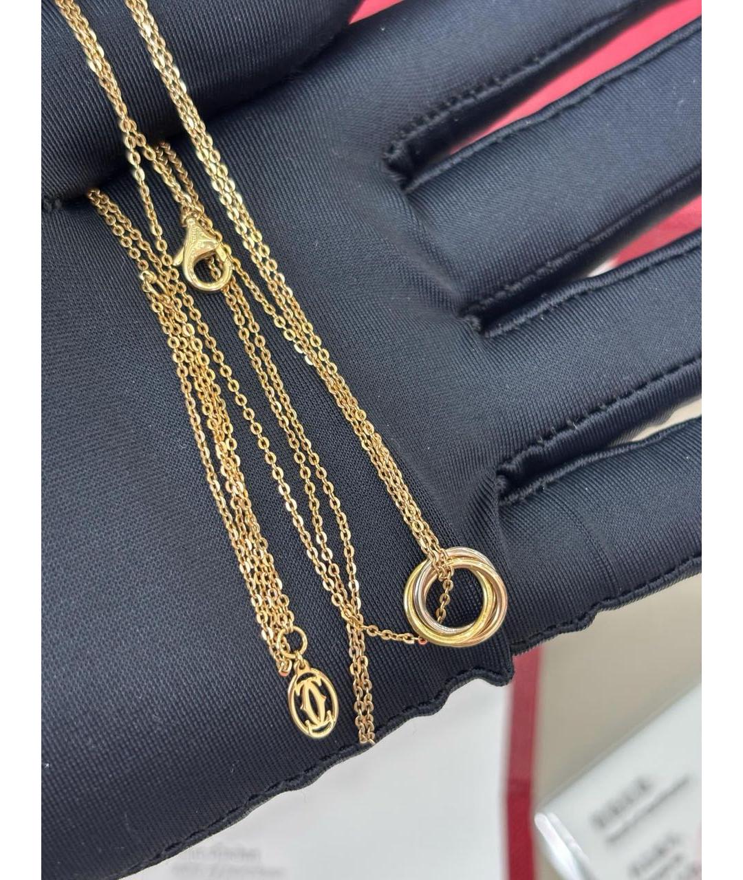 CARTIER Розовое колье из желтого золота, фото 6