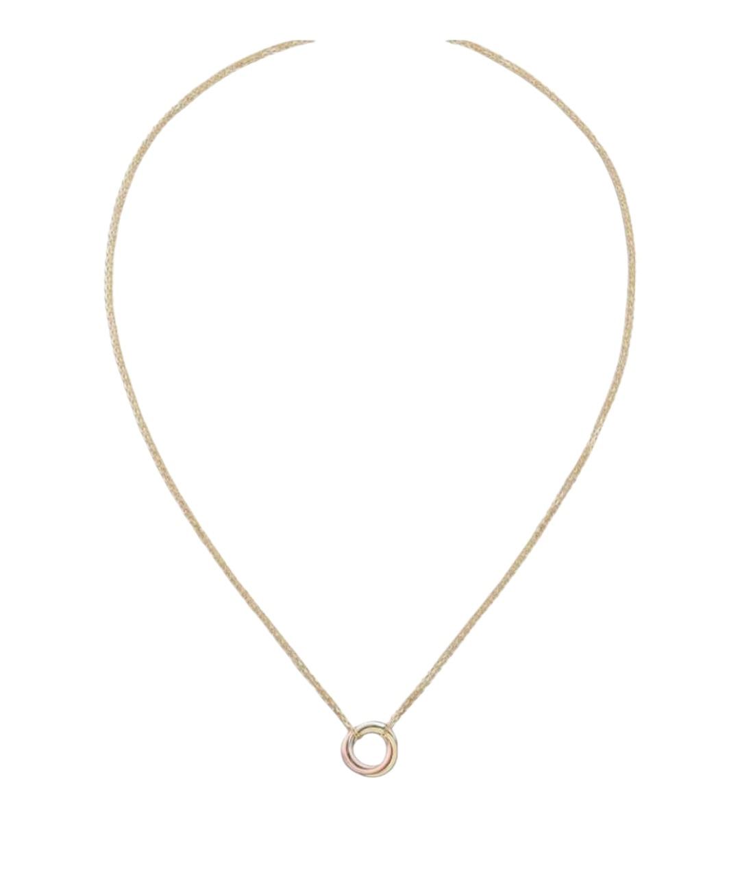 CARTIER Розовое колье из желтого золота, фото 1