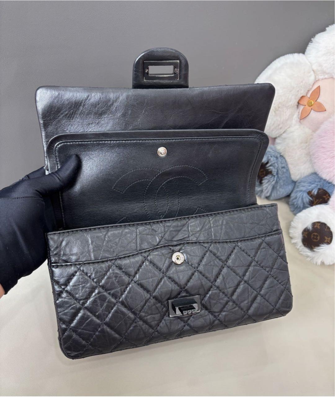 CHANEL Черная кожаная сумка через плечо, фото 8