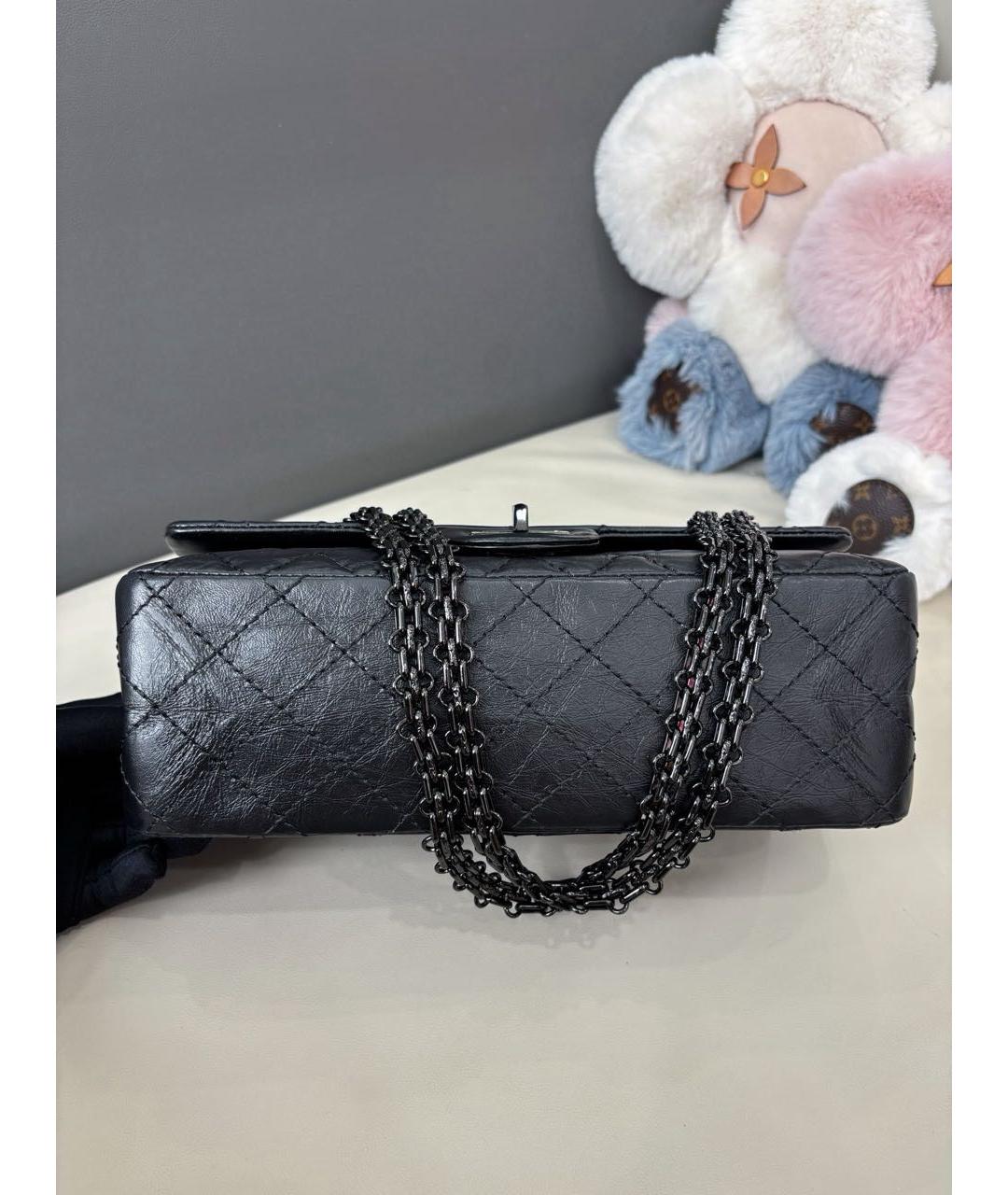 CHANEL Черная кожаная сумка через плечо, фото 5