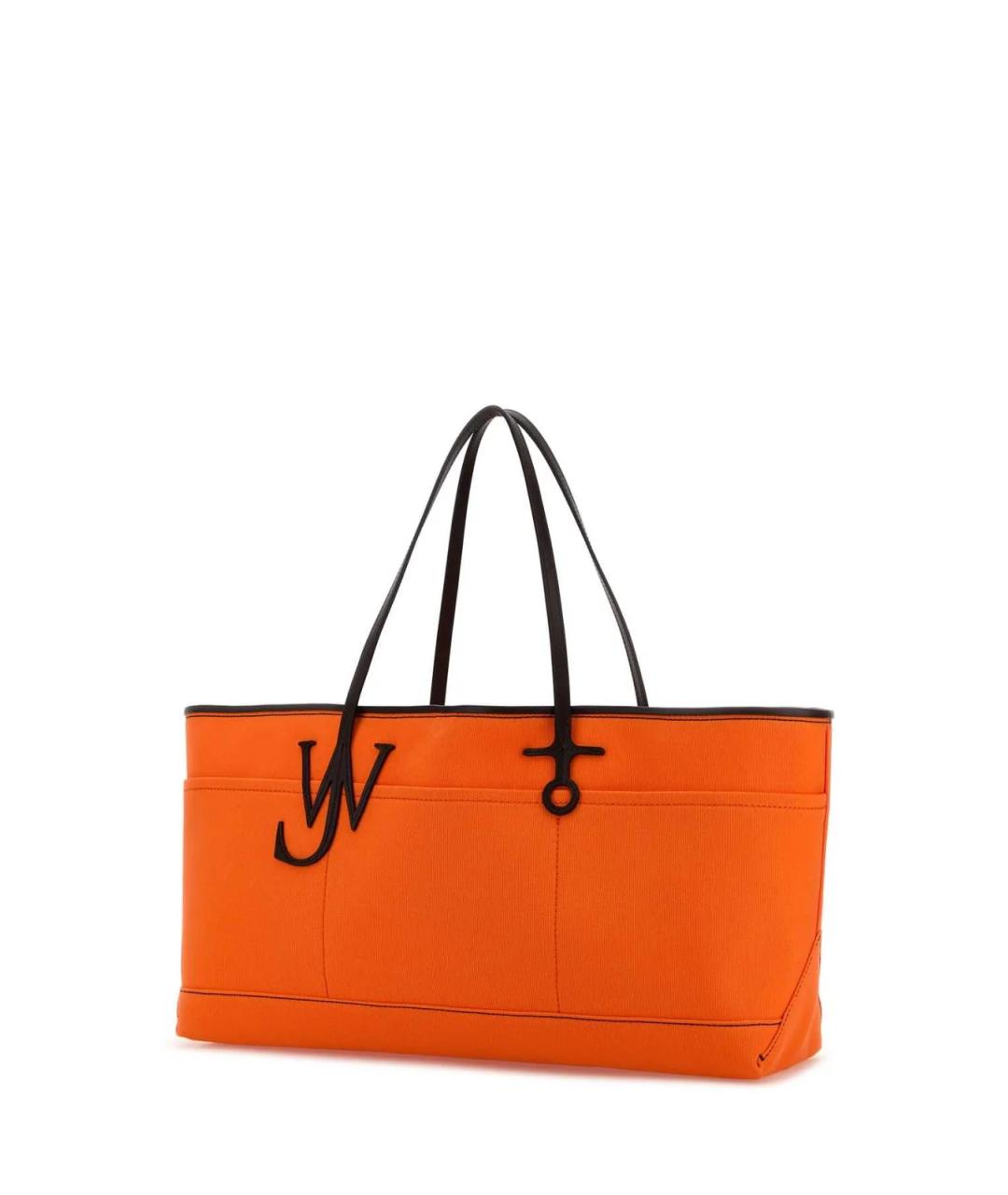 J.W.ANDERSON Оранжевая тканевая сумка тоут, фото 3