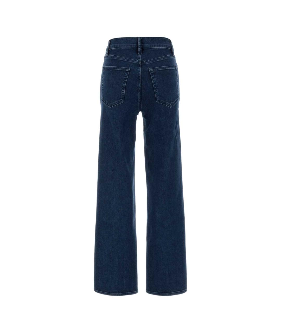 FRAME Синие хлопковые прямые джинсы, фото 2