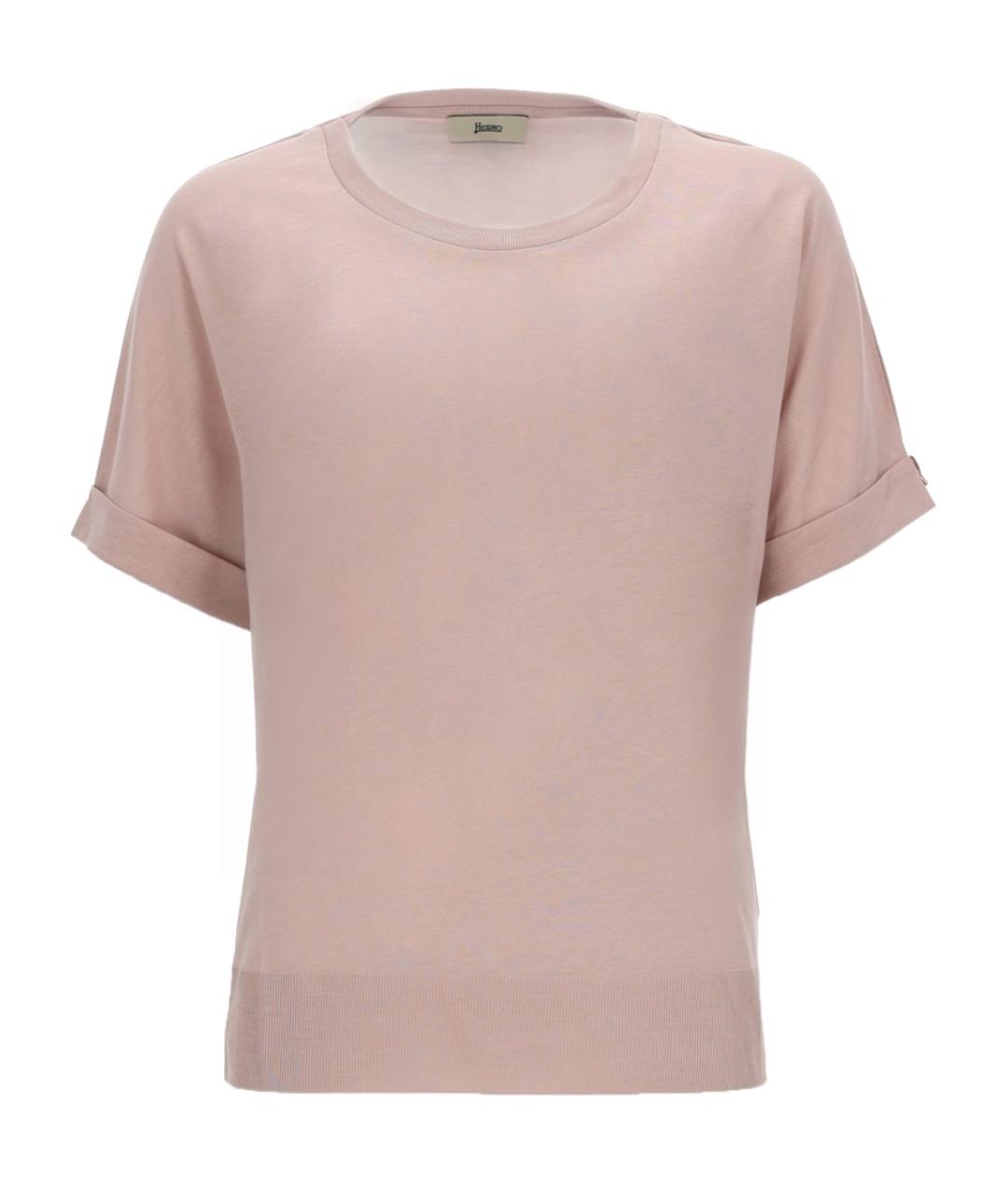 HERNO Розовая футболка, фото 1
