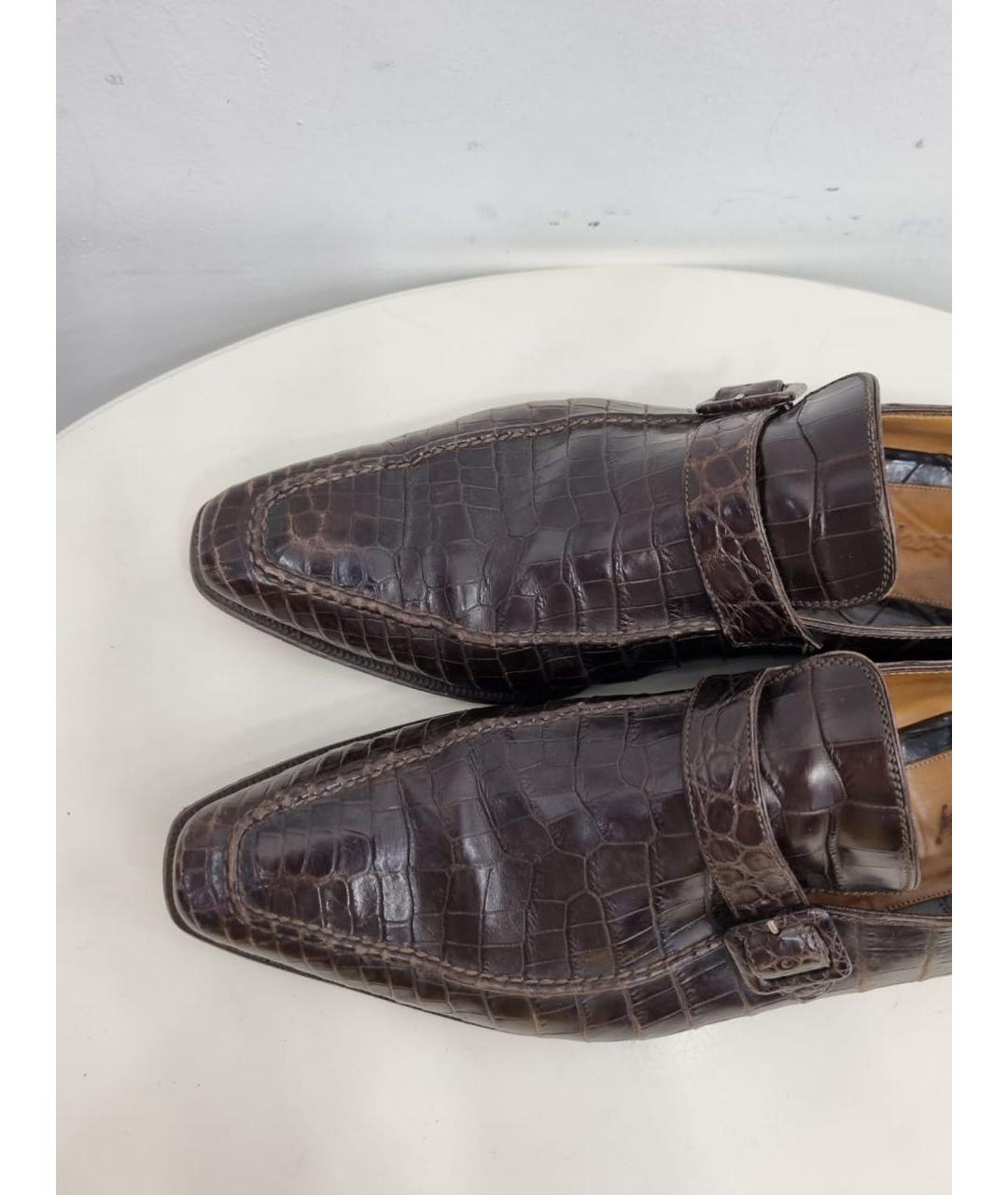 BRIONI Коричневые кожаные туфли, фото 4