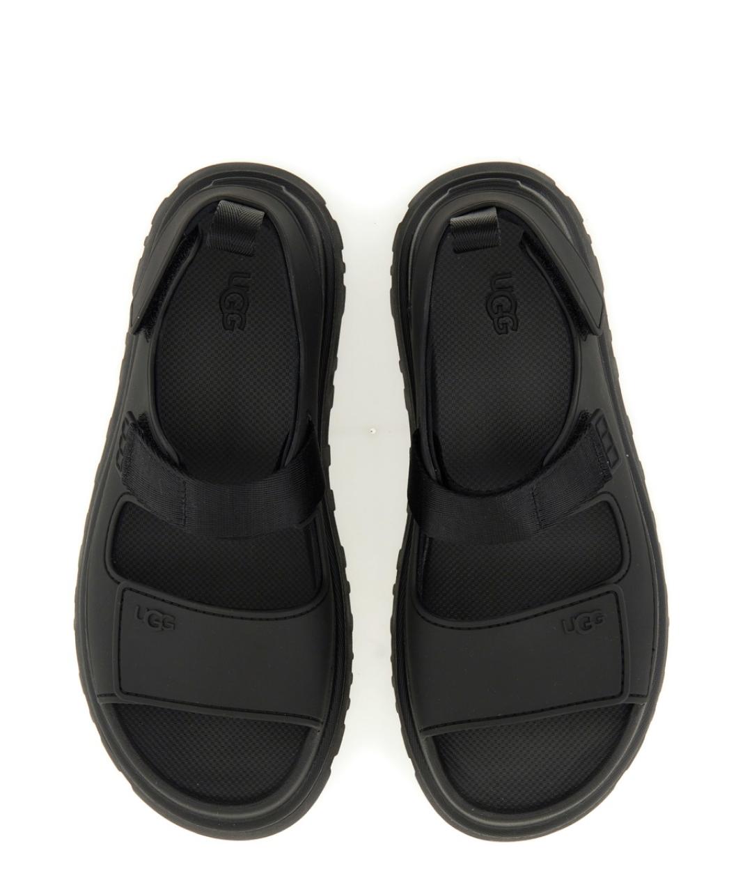 UGG AUSTRALIA Черные резиновые сандалии, фото 6
