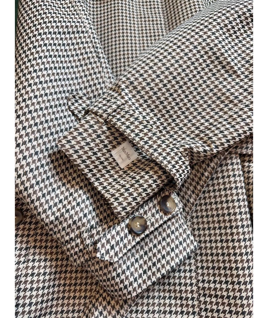 MAX MARA Коричневый хлопковый тренч/плащ, фото 5