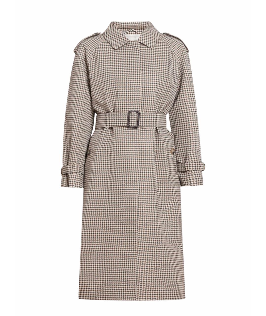 MAX MARA Коричневый хлопковый тренч/плащ, фото 1