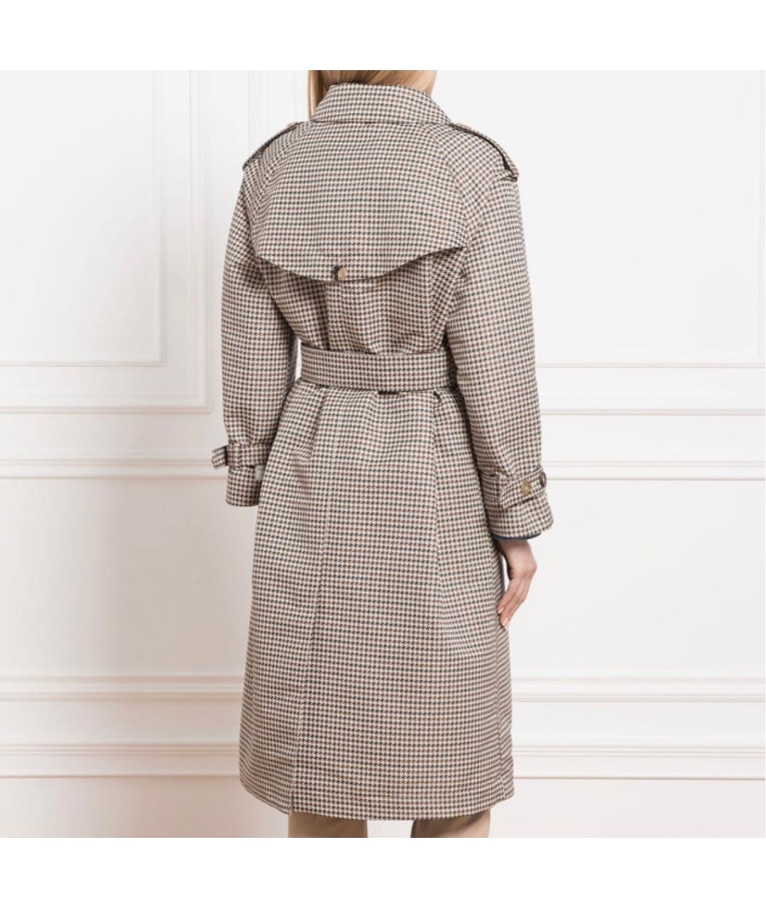 MAX MARA Коричневый хлопковый тренч/плащ, фото 8