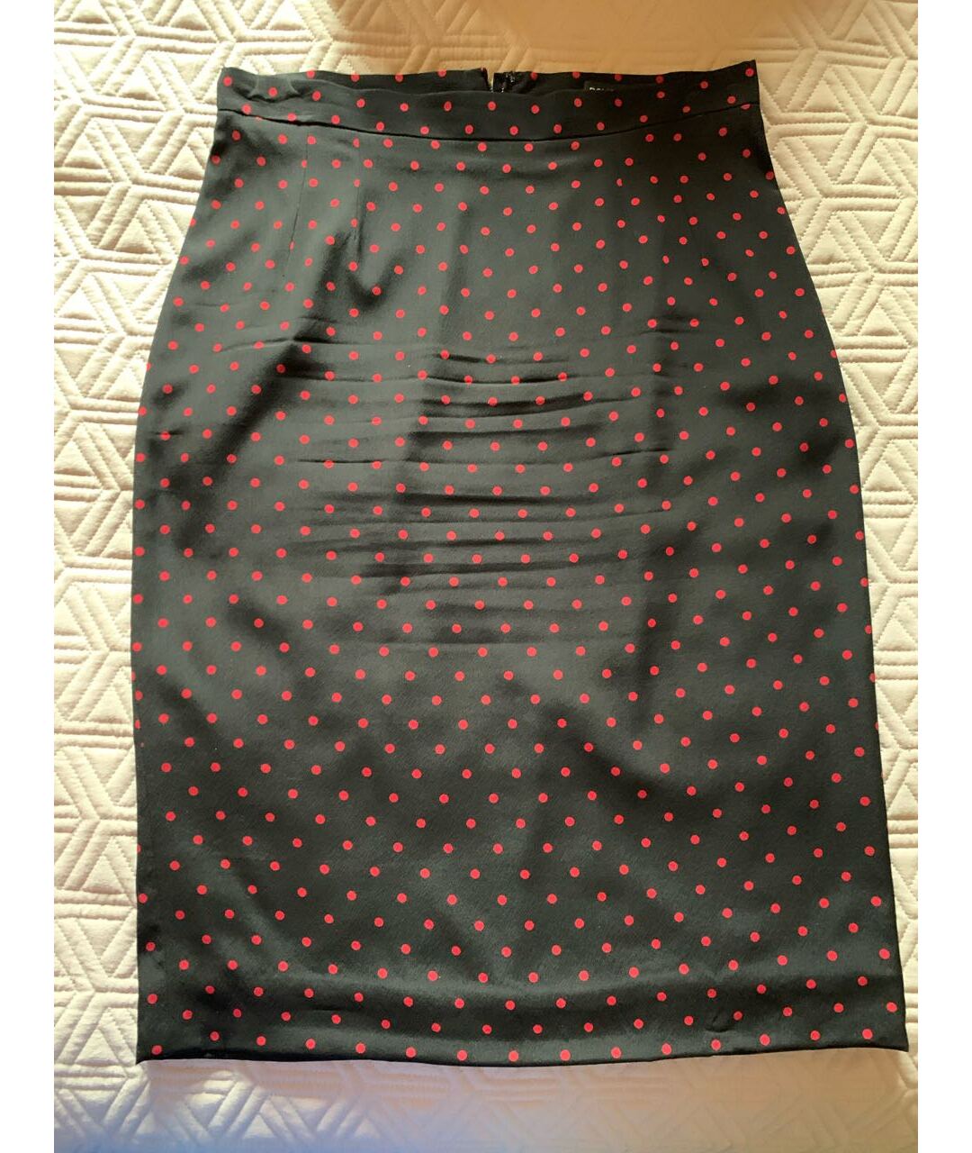 DOLCE&GABBANA Черная шелковая юбка миди, фото 5