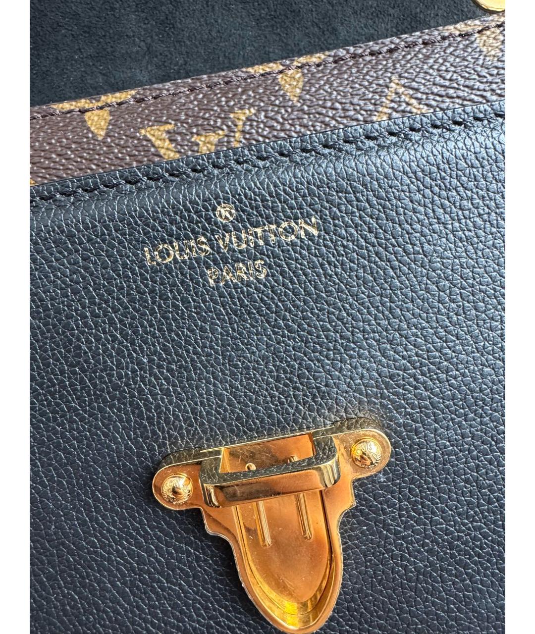 LOUIS VUITTON Коричневая кожаная сумка через плечо, фото 5