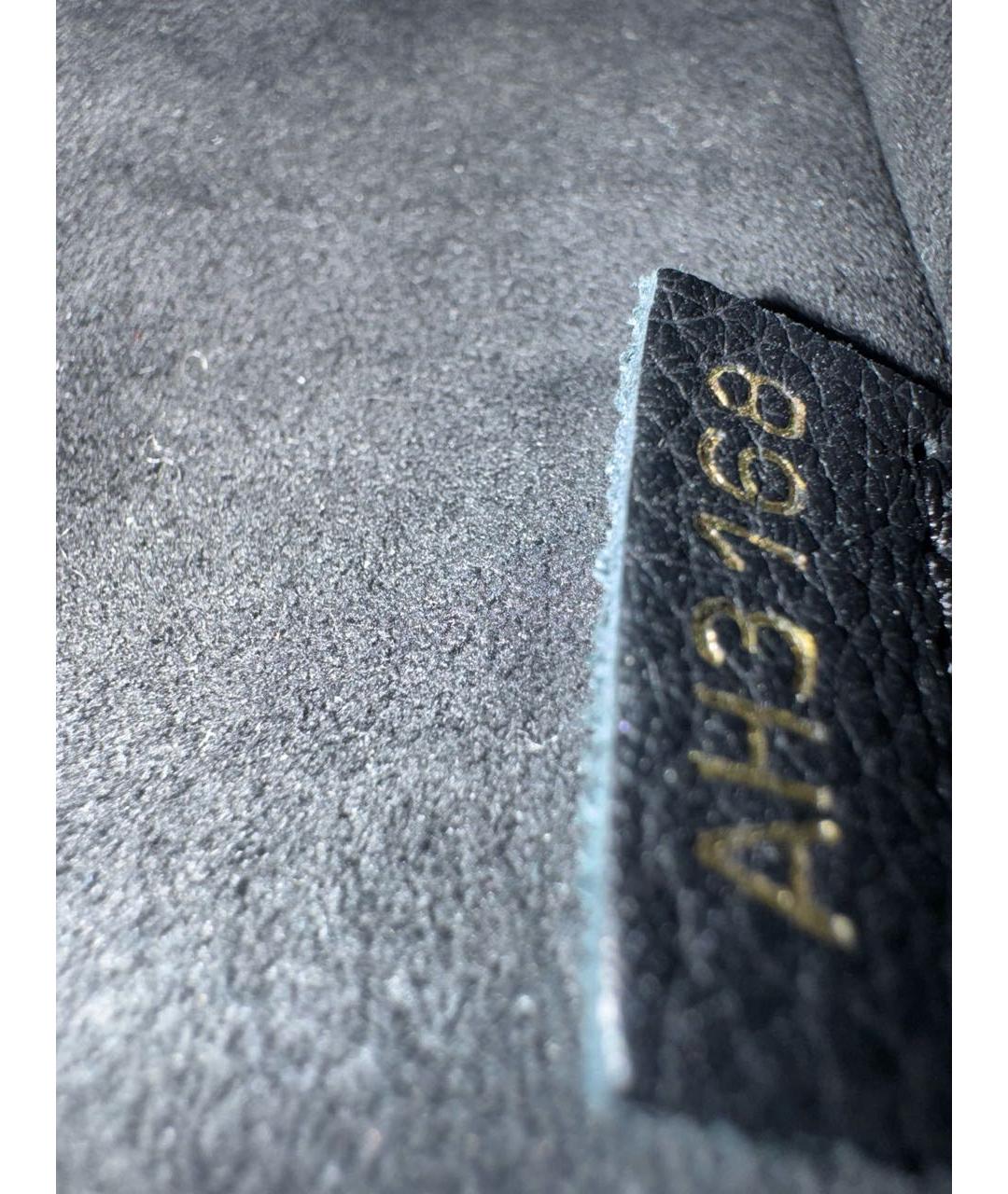 LOUIS VUITTON Коричневая кожаная сумка через плечо, фото 6