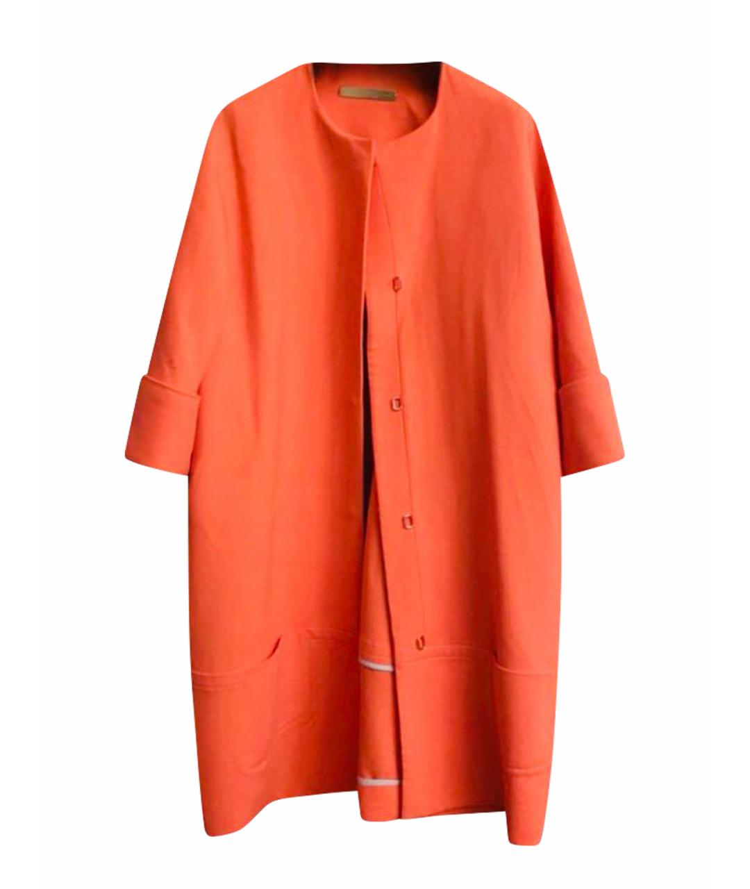 VICTORIA BECKHAM Оранжевое пальто, фото 1