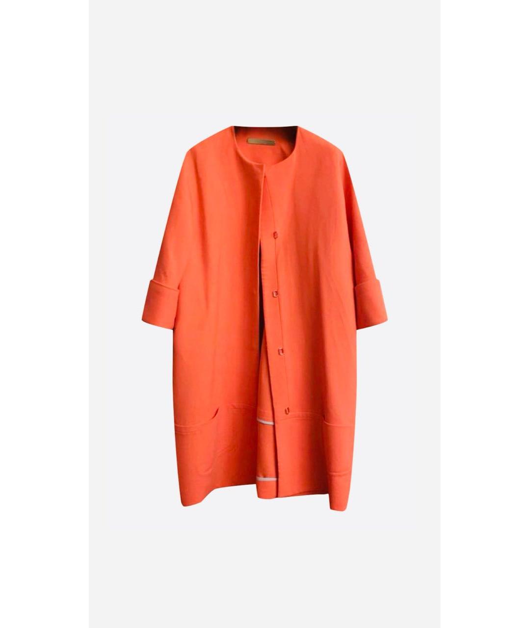 VICTORIA BECKHAM Оранжевое пальто, фото 9