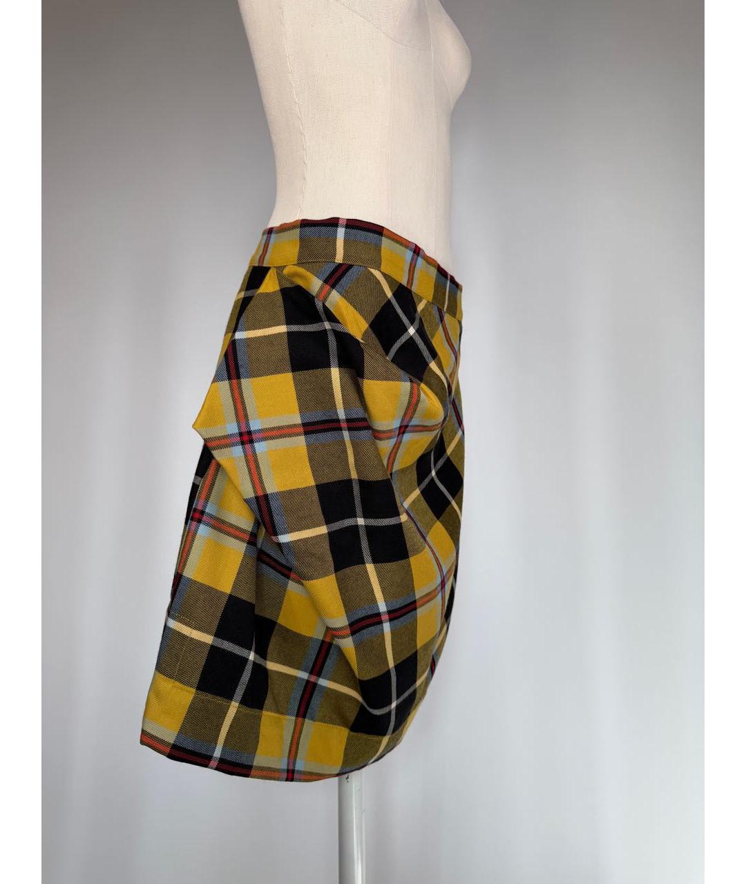 VIVIENNE WESTWOOD Мульти шерстяная юбка мини, фото 2