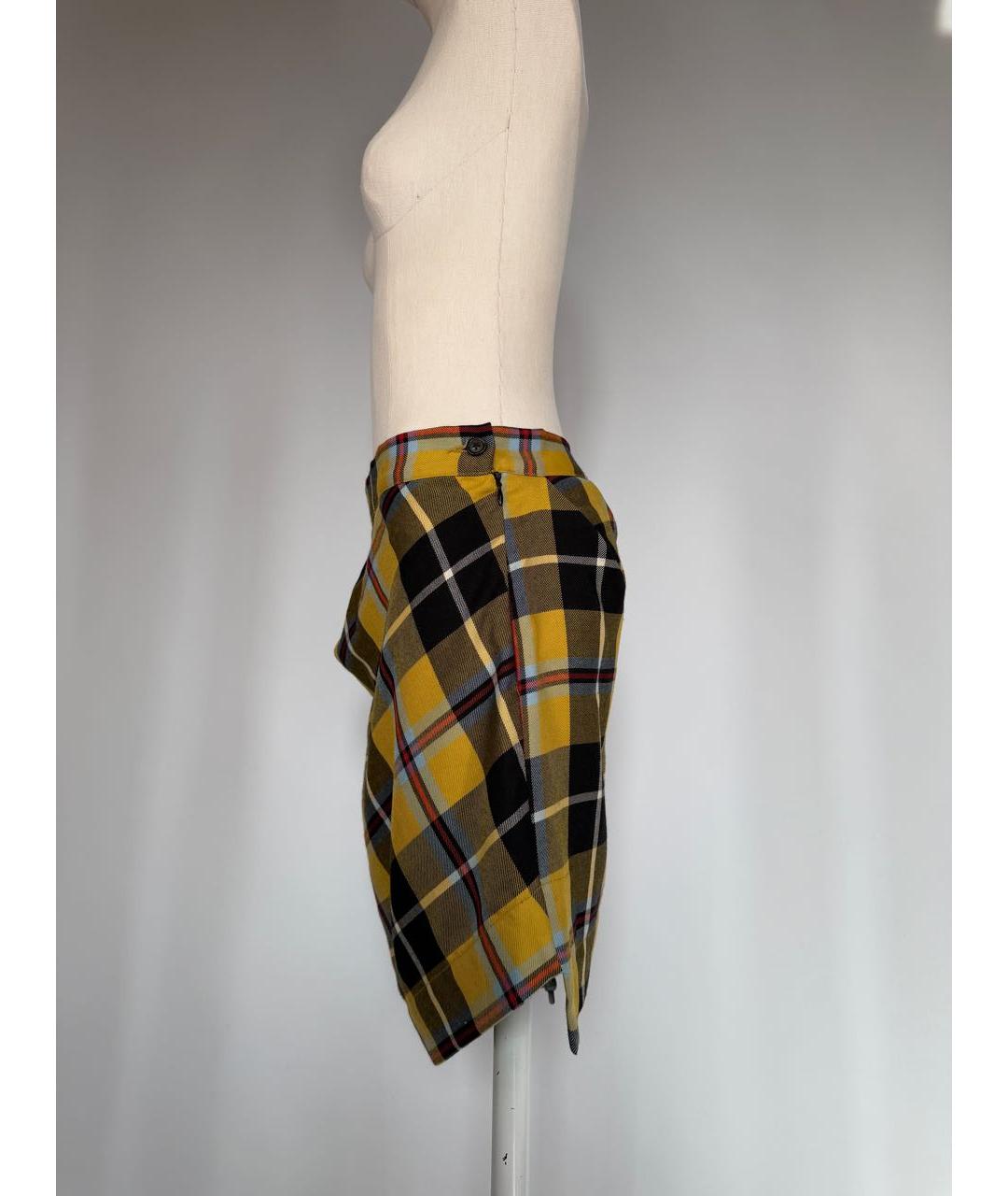 VIVIENNE WESTWOOD Мульти шерстяная юбка мини, фото 3