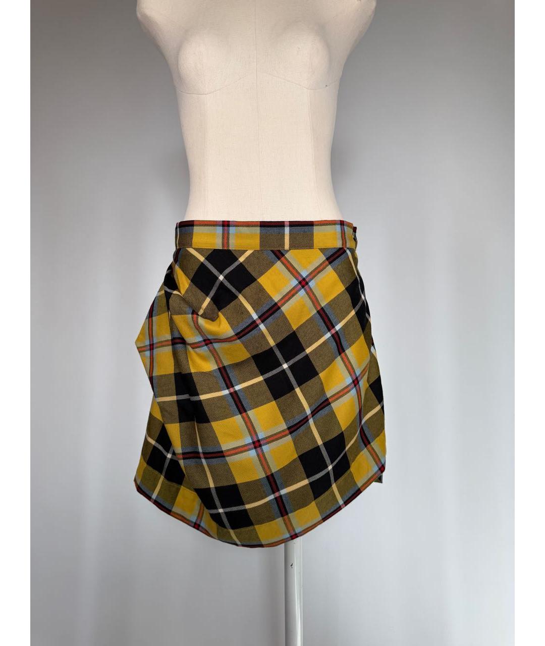 VIVIENNE WESTWOOD Мульти шерстяная юбка мини, фото 9