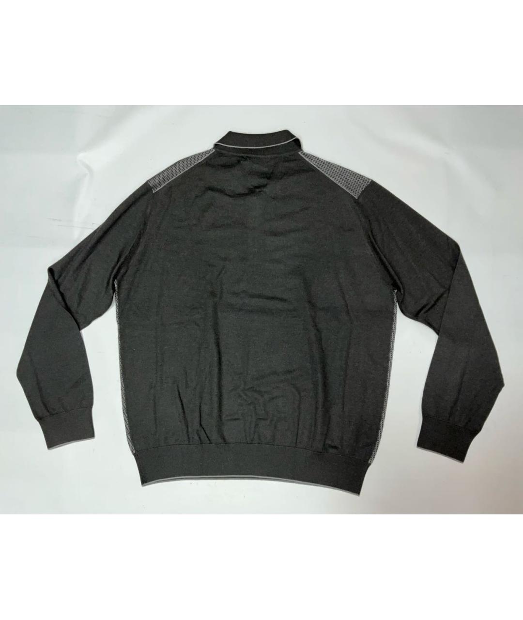 STEFANO RICCI Серое поло с длинным рукавом, фото 6