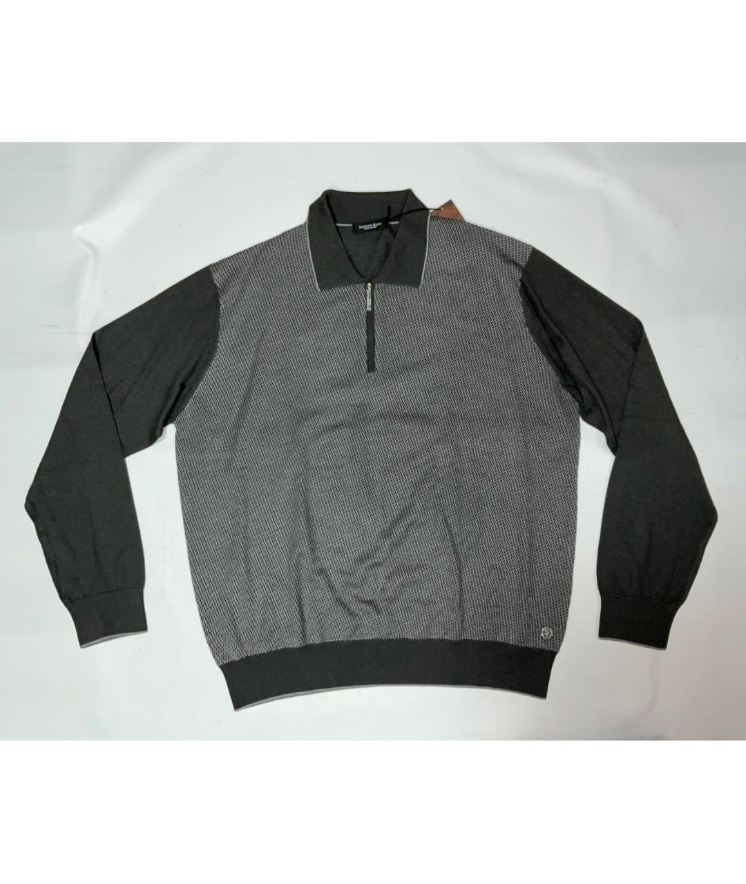 STEFANO RICCI Серое поло с длинным рукавом, фото 9