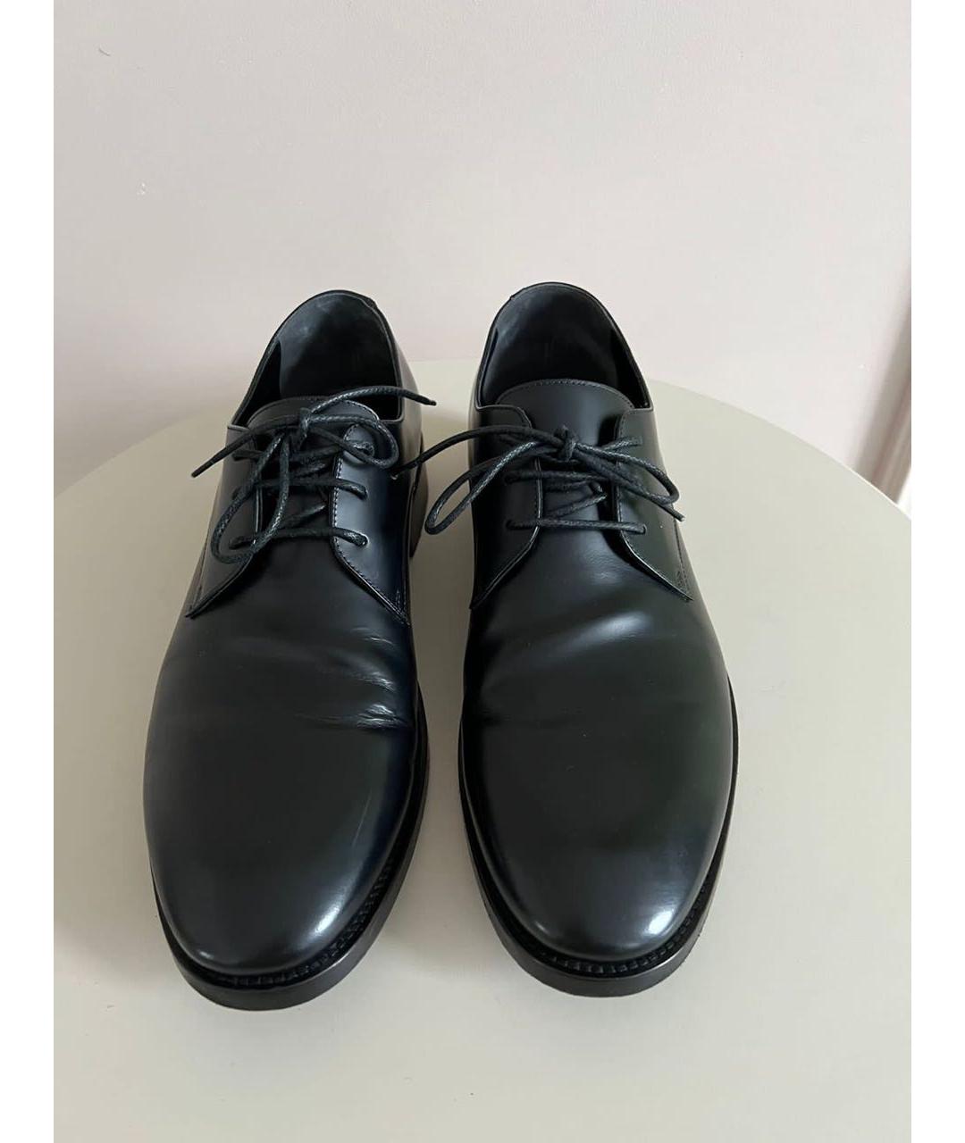 BALENCIAGA Черные кожаные туфли, фото 2