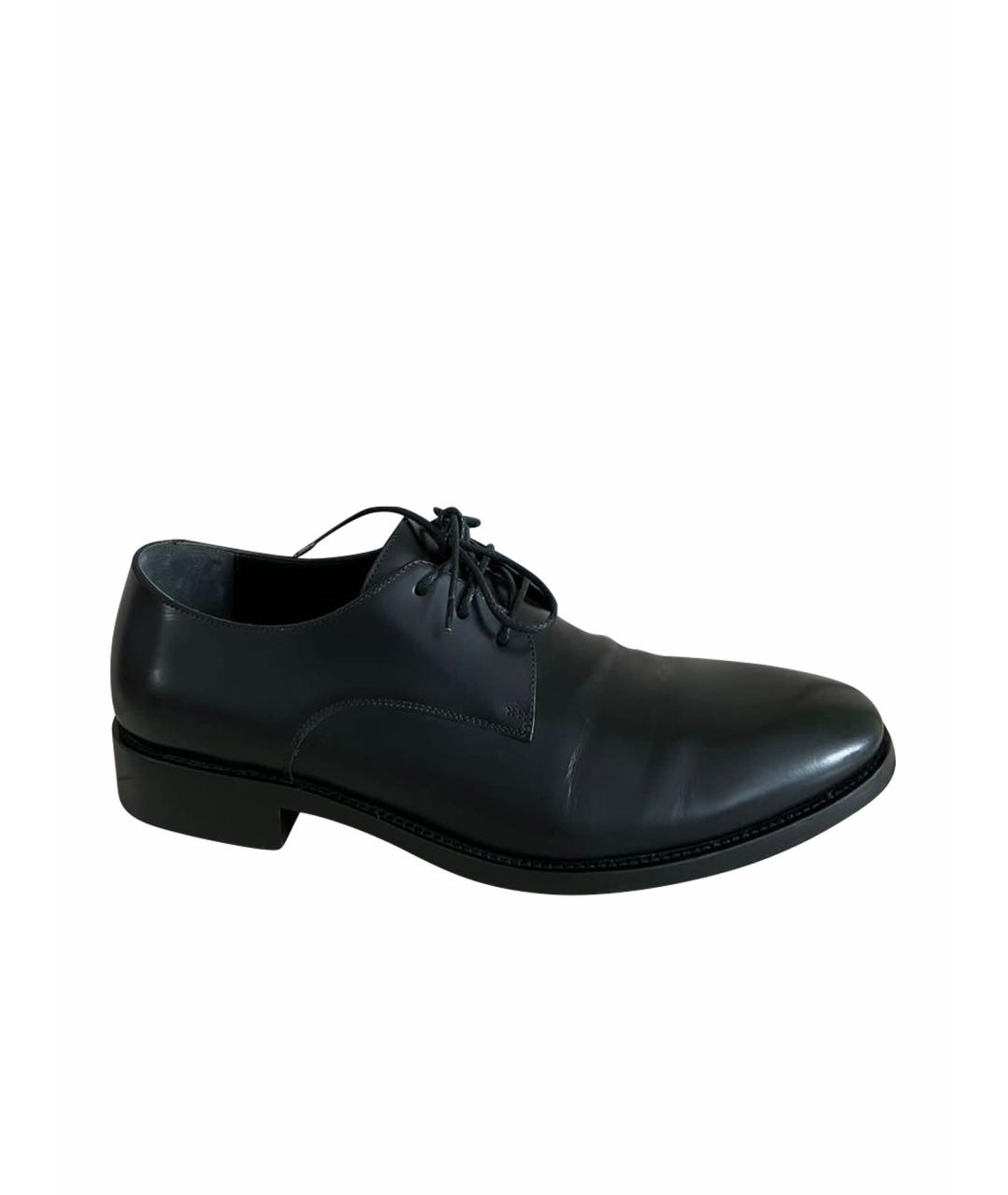 BALENCIAGA Черные кожаные туфли, фото 1