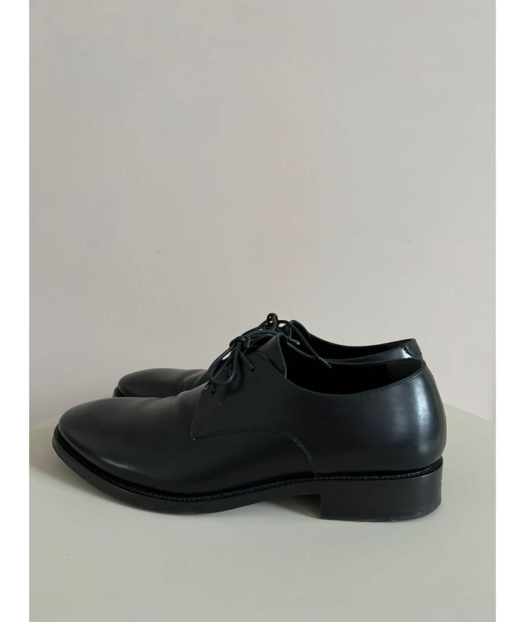 BALENCIAGA Черные кожаные туфли, фото 4