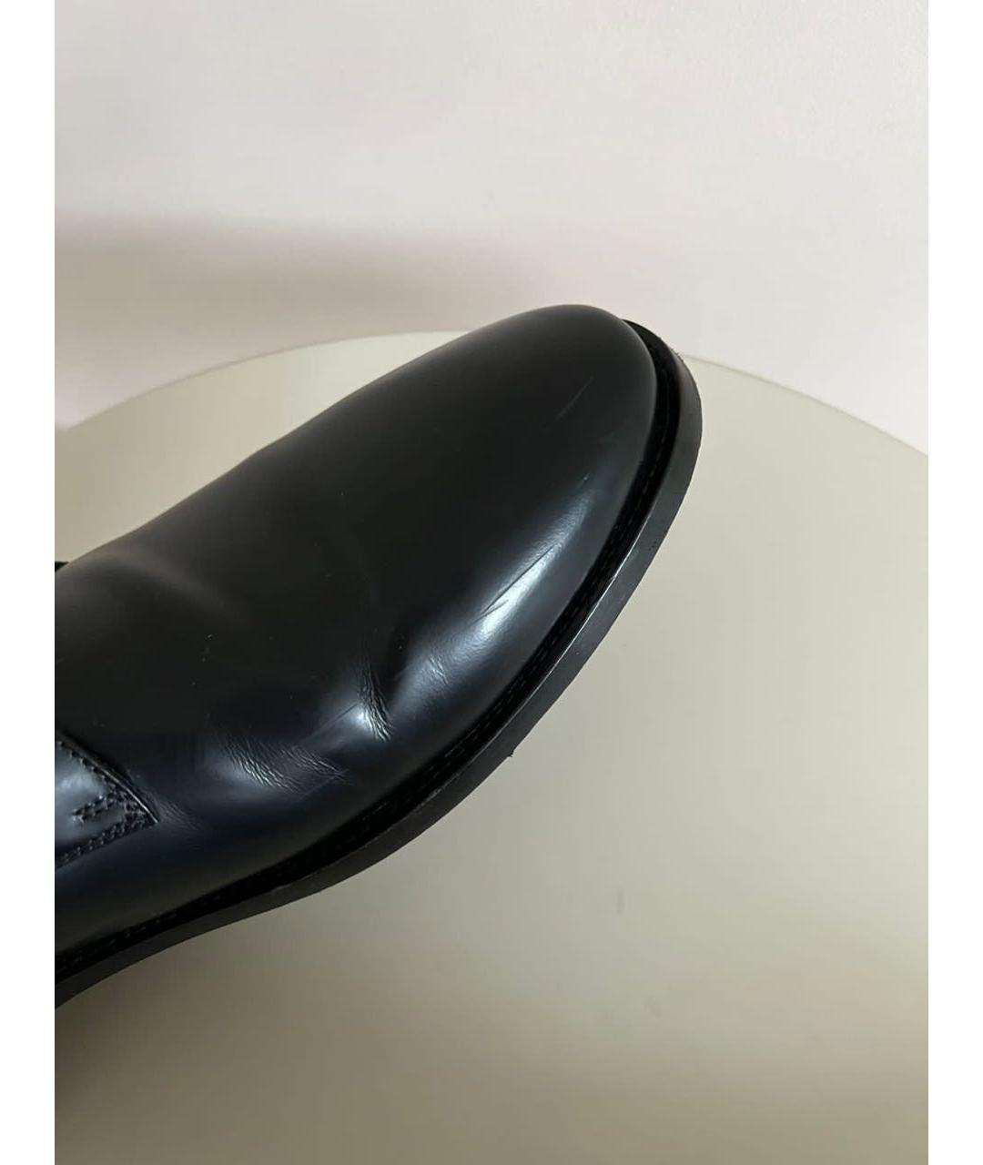 BALENCIAGA Черные кожаные туфли, фото 8
