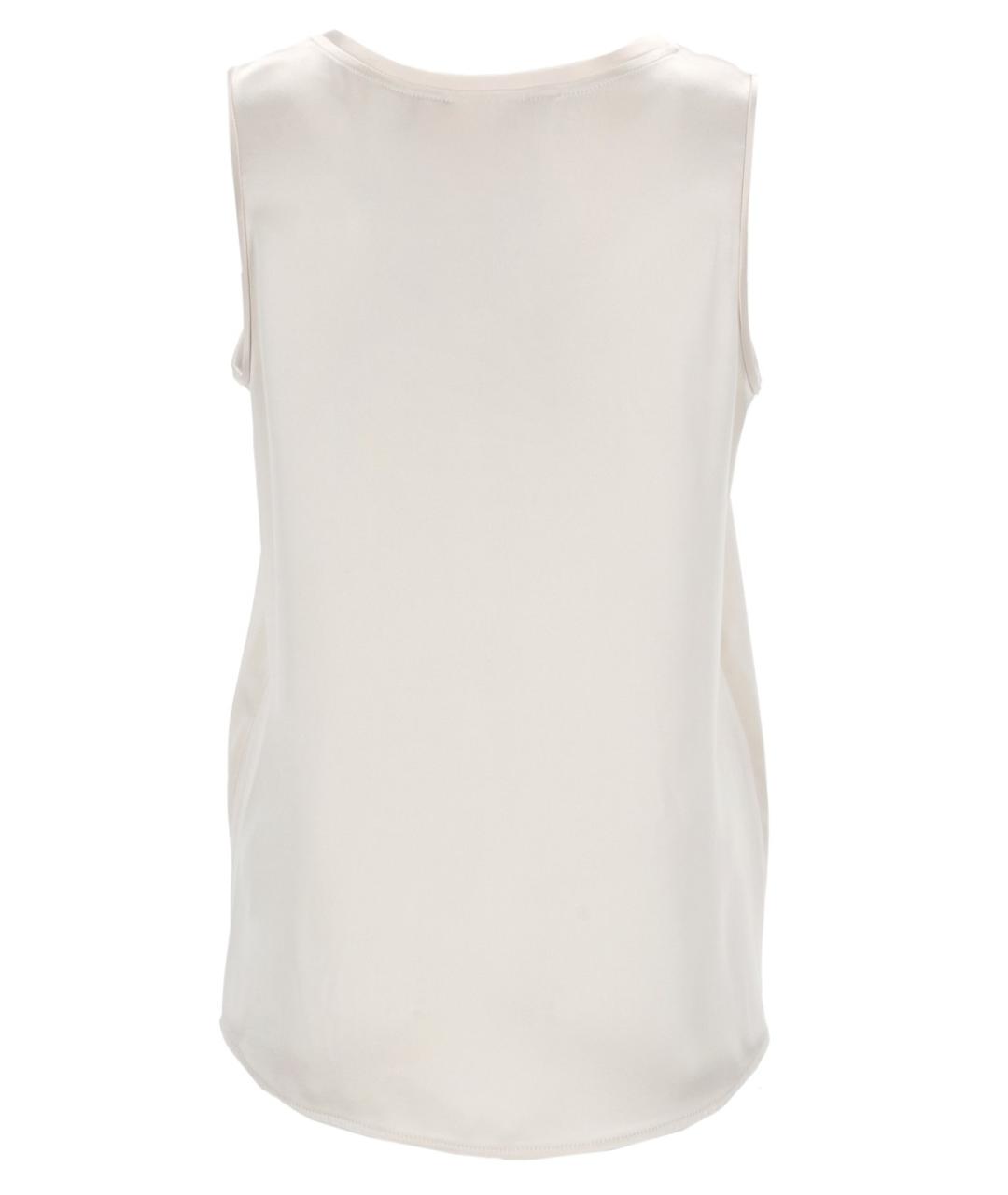 'S MAX MARA Бежевая ацетатная майка, фото 2