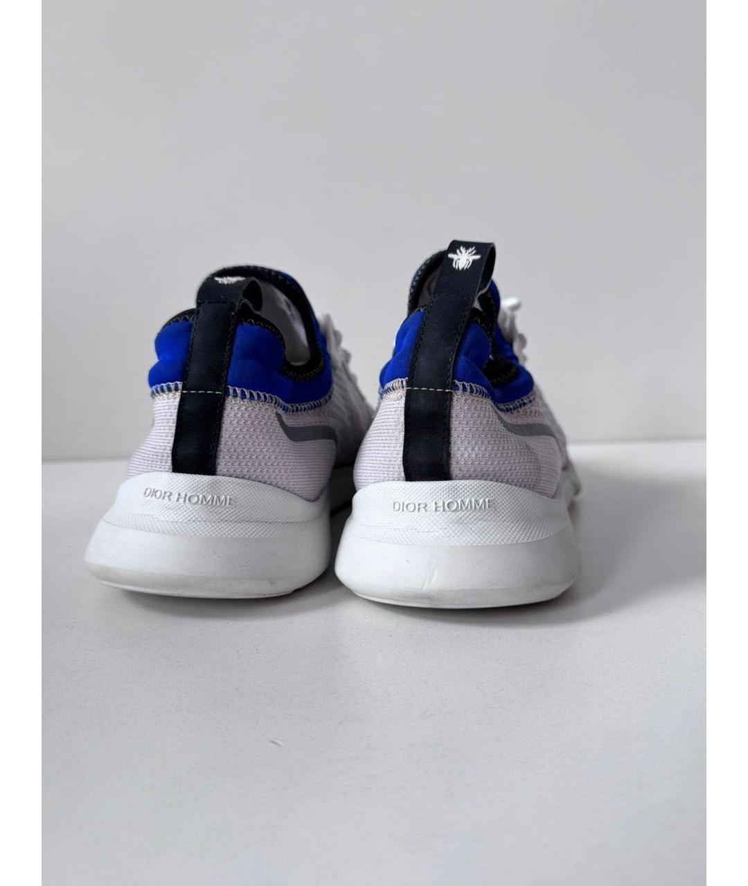 CHRISTIAN DIOR Белые текстильные низкие кроссовки / кеды, фото 5