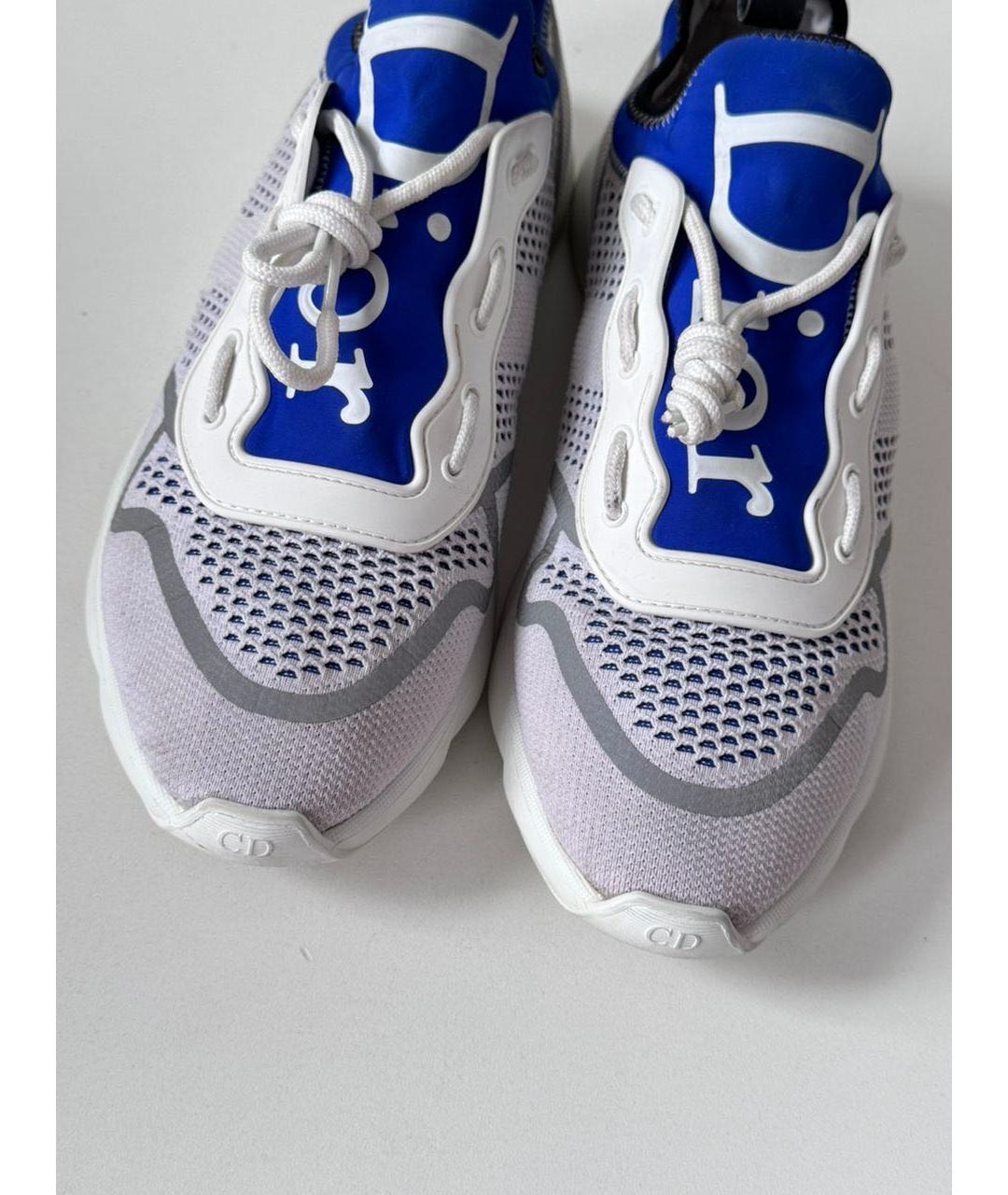 CHRISTIAN DIOR Белые текстильные низкие кроссовки / кеды, фото 3