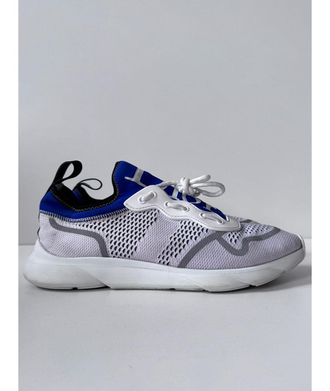 CHRISTIAN DIOR Белые текстильные низкие кроссовки / кеды, фото 9